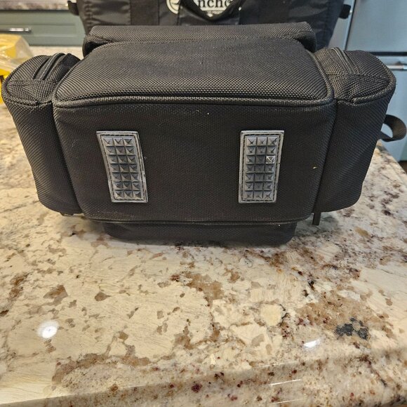 Sony Black Handycam Camera Bag Adjustable Strap Multiple Compartments pockets - Picture 5 of 8